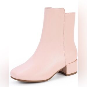 Chic Blush Ankle Booties